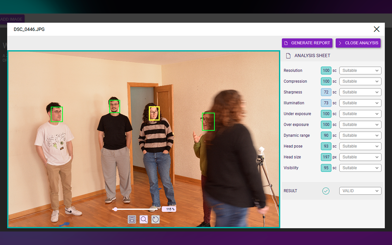 Facial Image Quality Assessment For Facial Examination